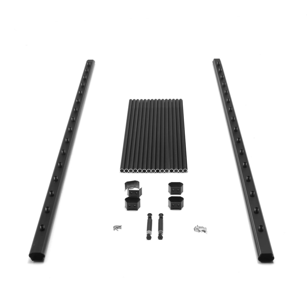 Aluminum Textured Black Line Rail Kit D34682