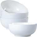 40 oz White Ceramic Bowl Set of 4 Q857725