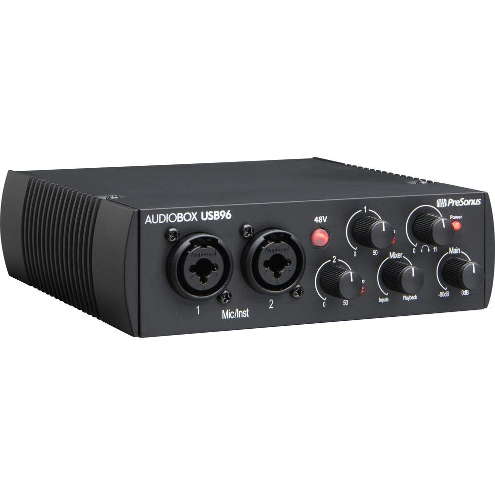 USB Audio MIDI Interface Recording Bundle with Condenser Microphone and Headphones R15219