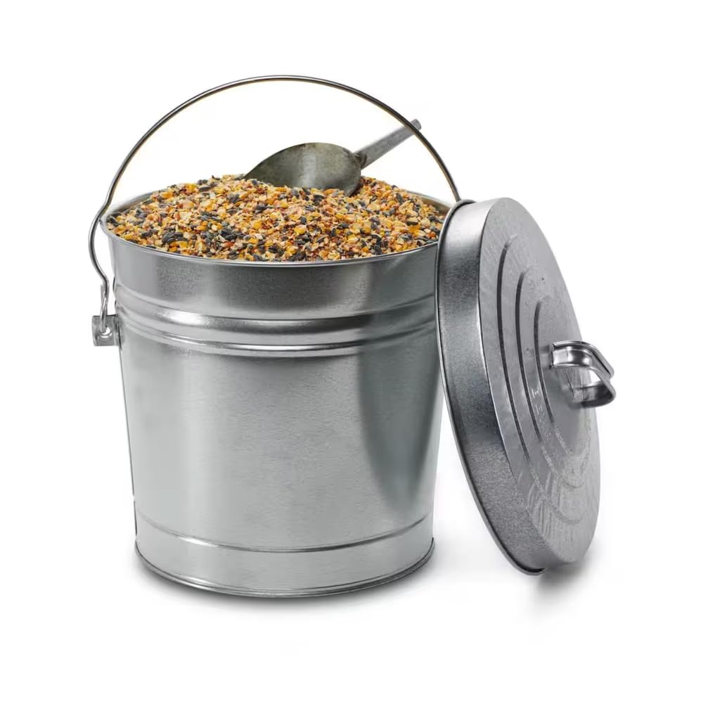 6 Gallon Galvanized Steel Round Trash Can L797223