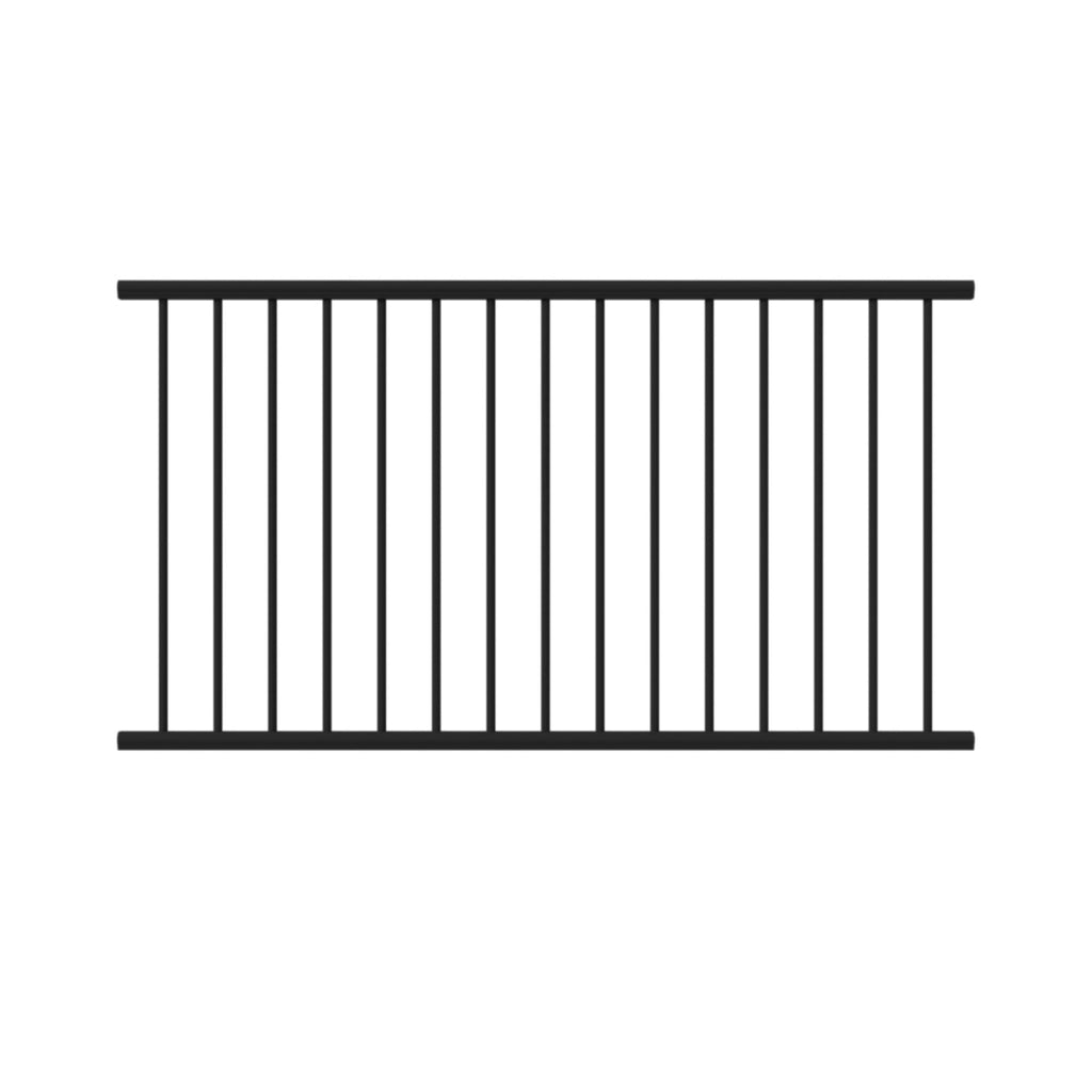 Aluminum Textured Black Line Rail Kit D34682