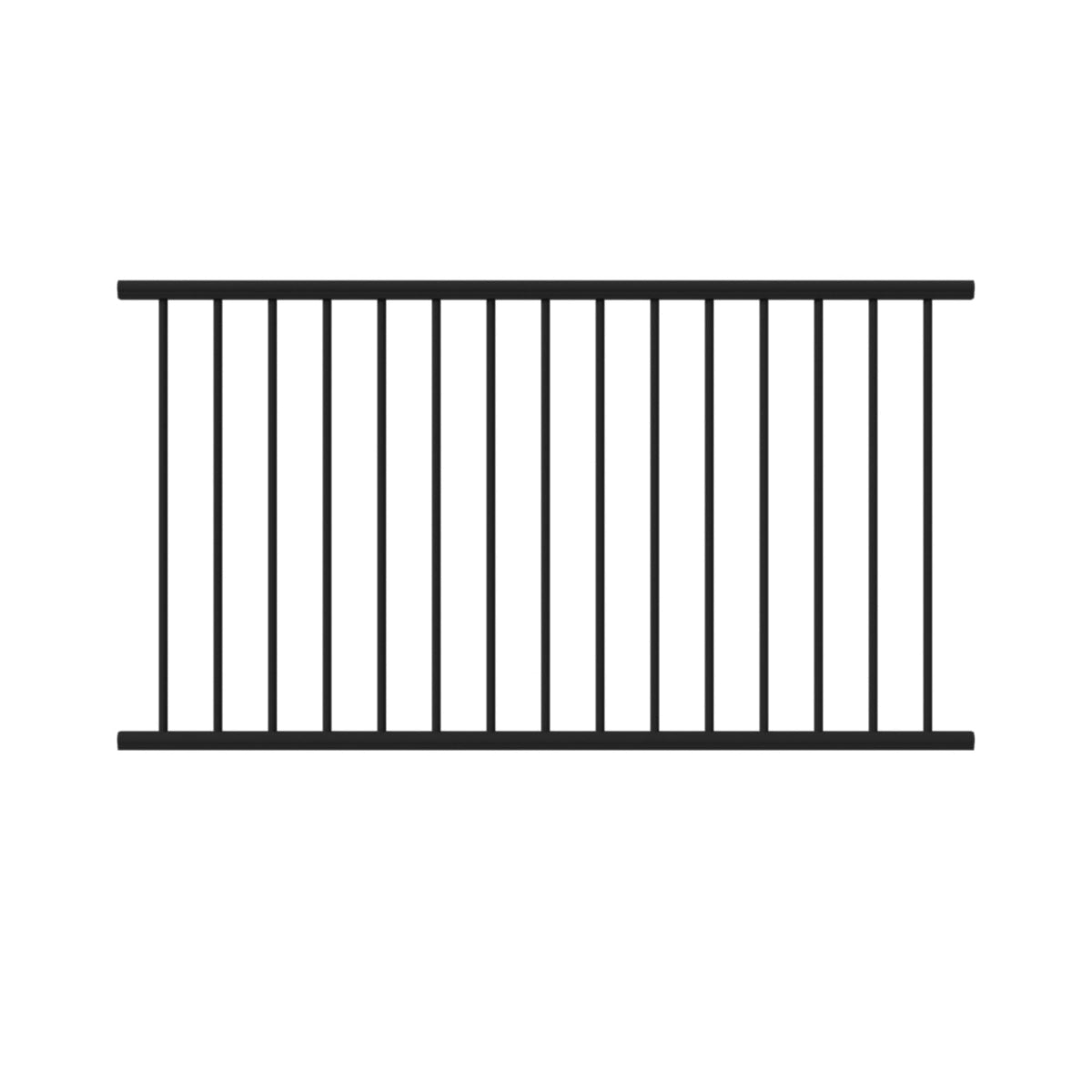Aluminum Textured Black Line Rail Kit D34682