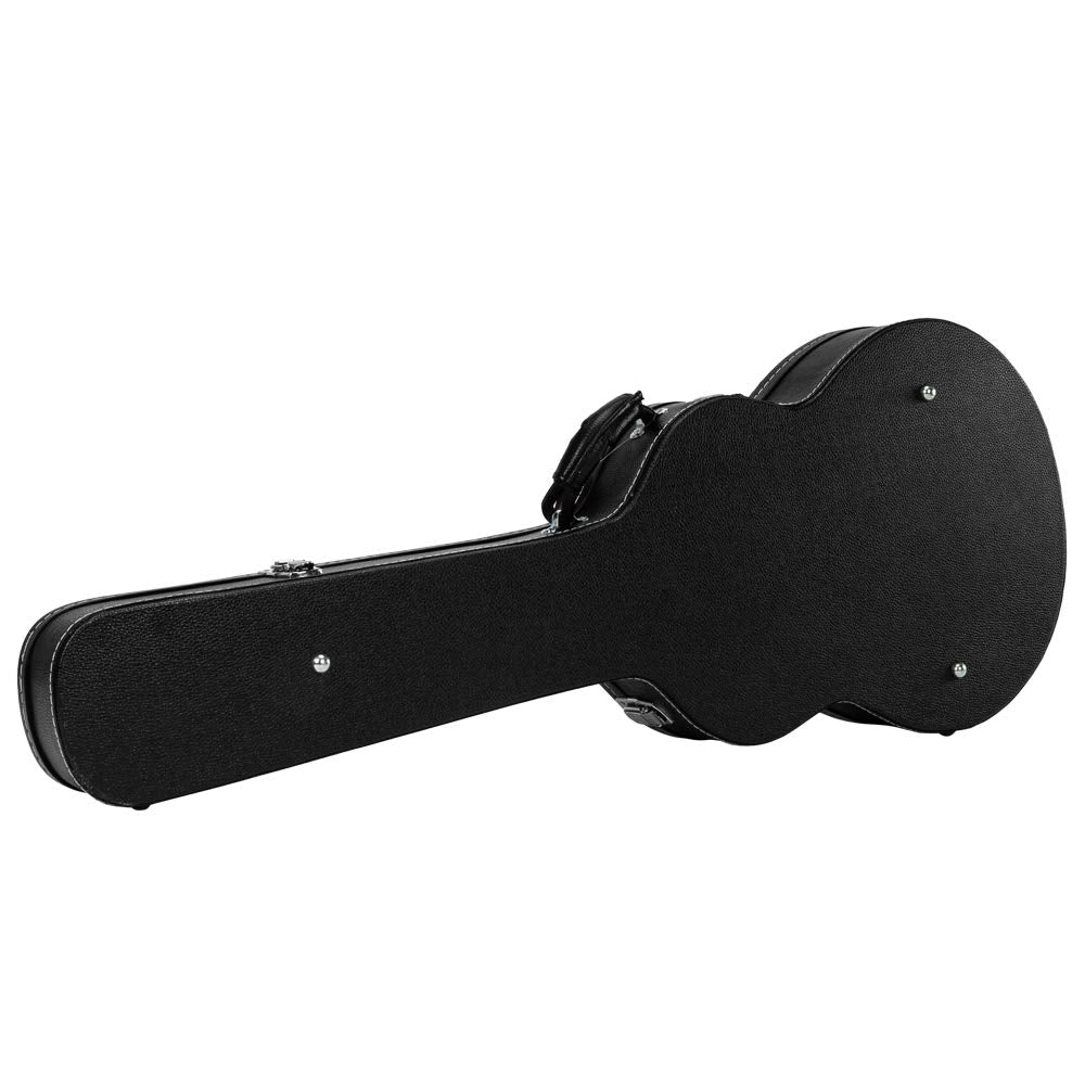 Portable Electric Guitar Hard Case, PU Leather, Black F113
