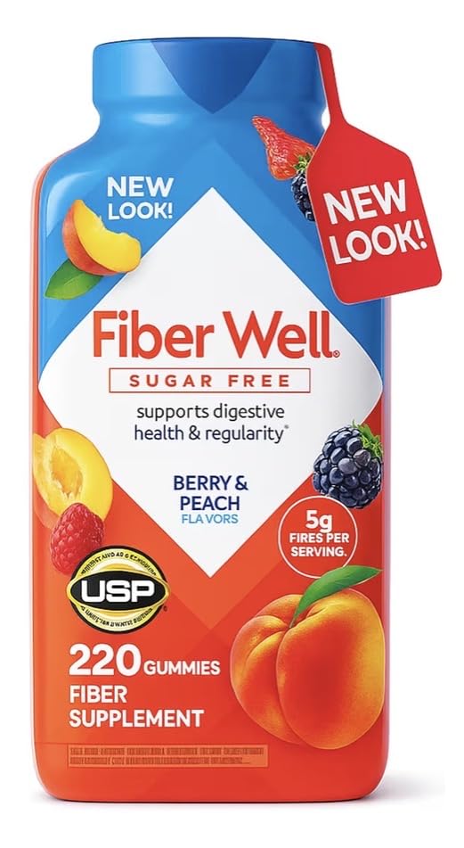 Sugar Free Fiber Gummies with Prebiotic 220 Count E446