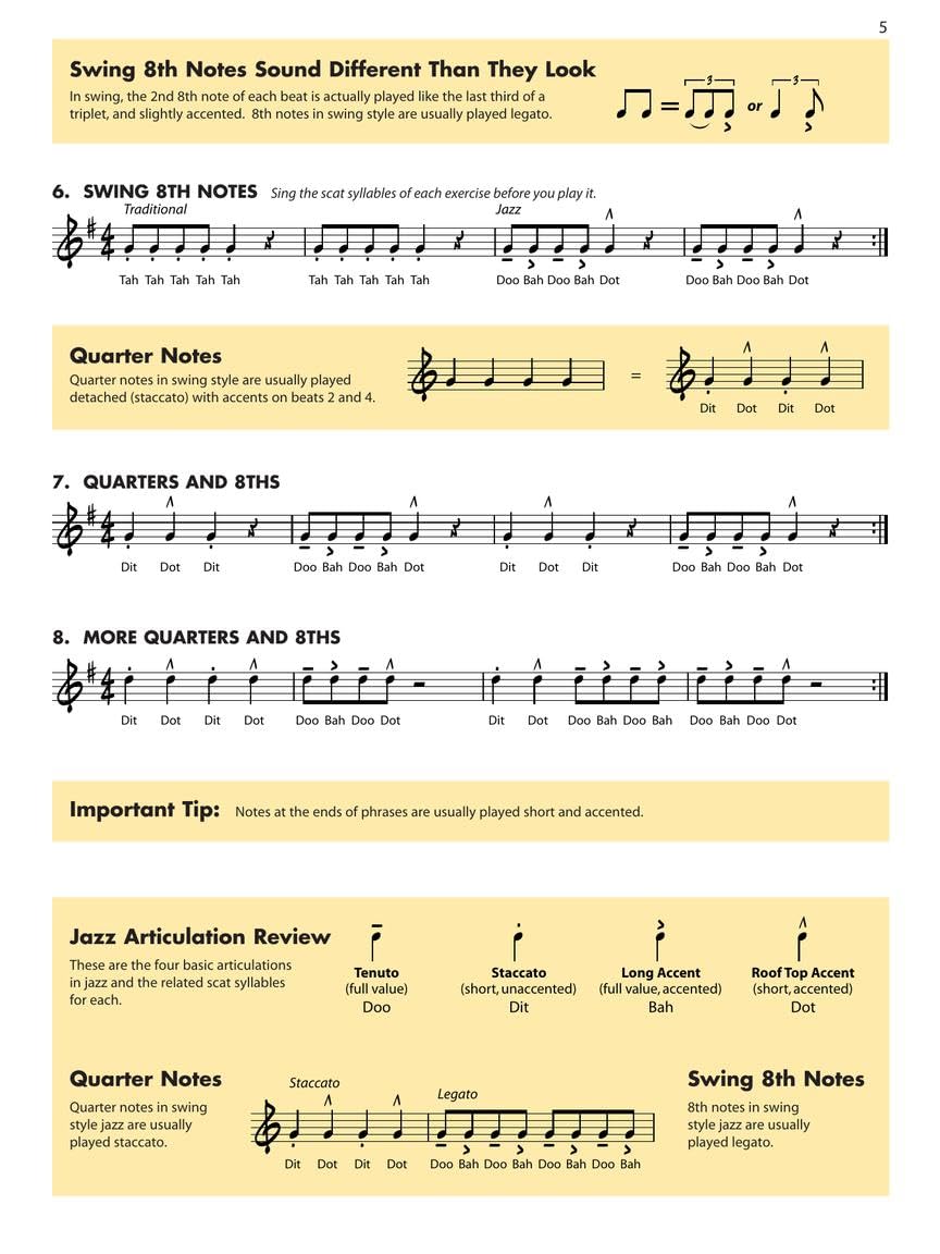 Alto Saxophone Jazz Ensemble Method Q9085