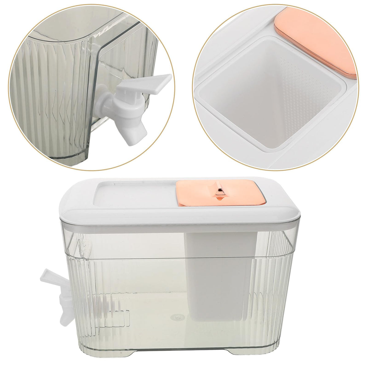 Cold Water Jug with Faucet White T588398