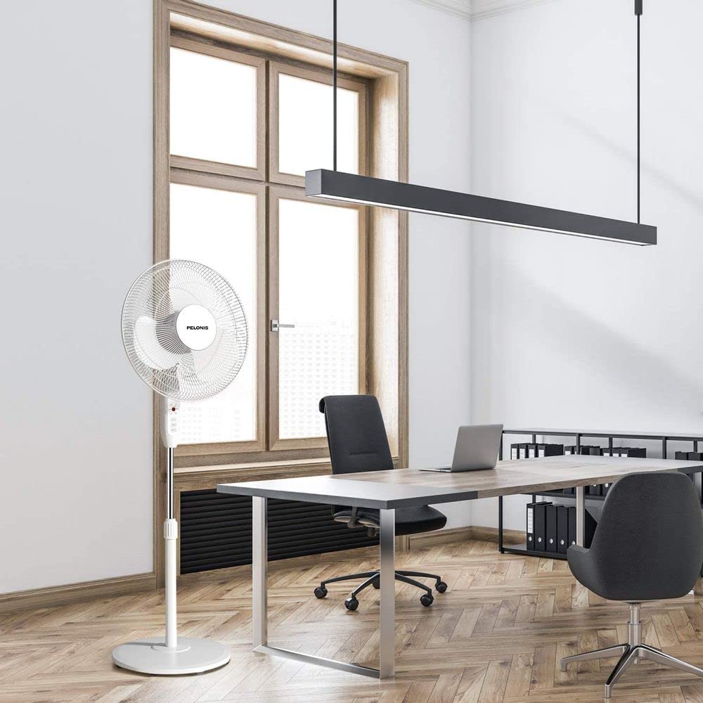 16" Adjustable Oscillating Pedestal Fan with Remote G749337