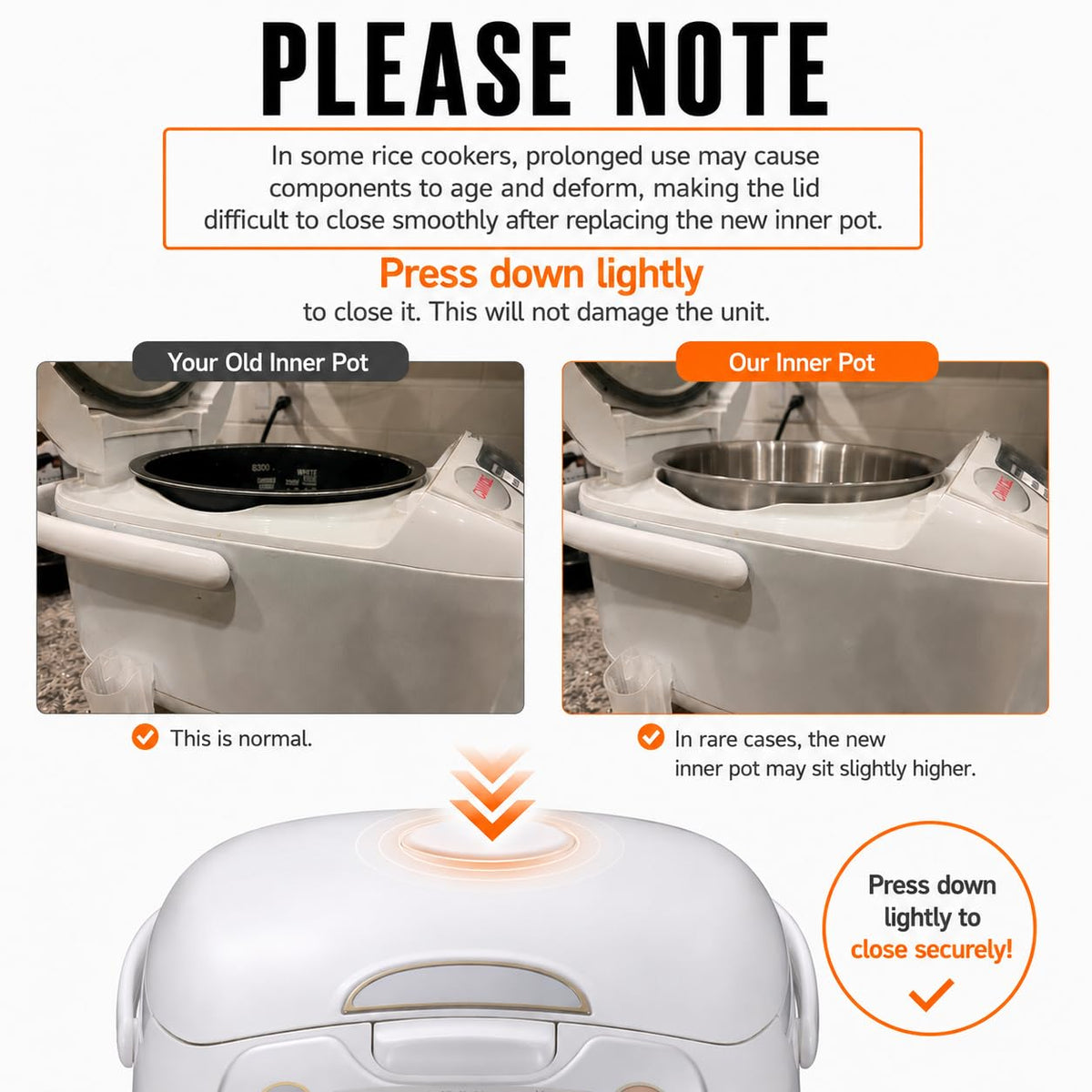 316 Stainless Steel Rice Cooker Pot M898466
