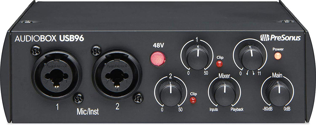 USB Audio MIDI Interface Recording Bundle with Condenser Microphone and Headphones R15219