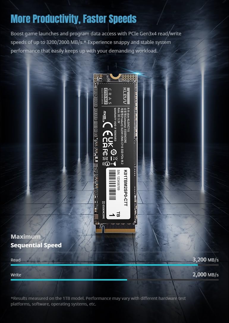 512GB M.2 2280 NVMe PCIe Gen3x4 V231454