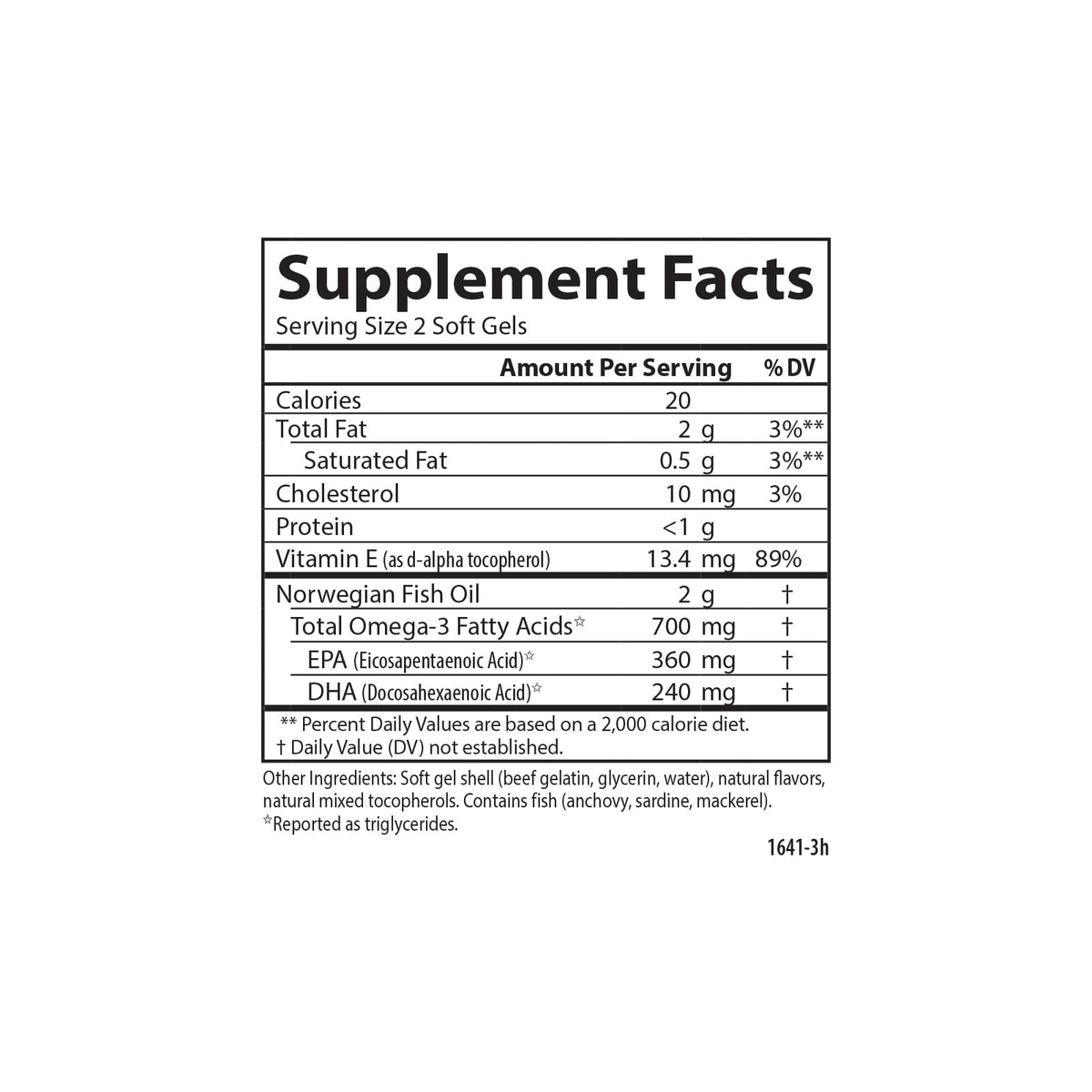 Fish Oil 700 mg Omega-3s Orange 120 Softgels A3000