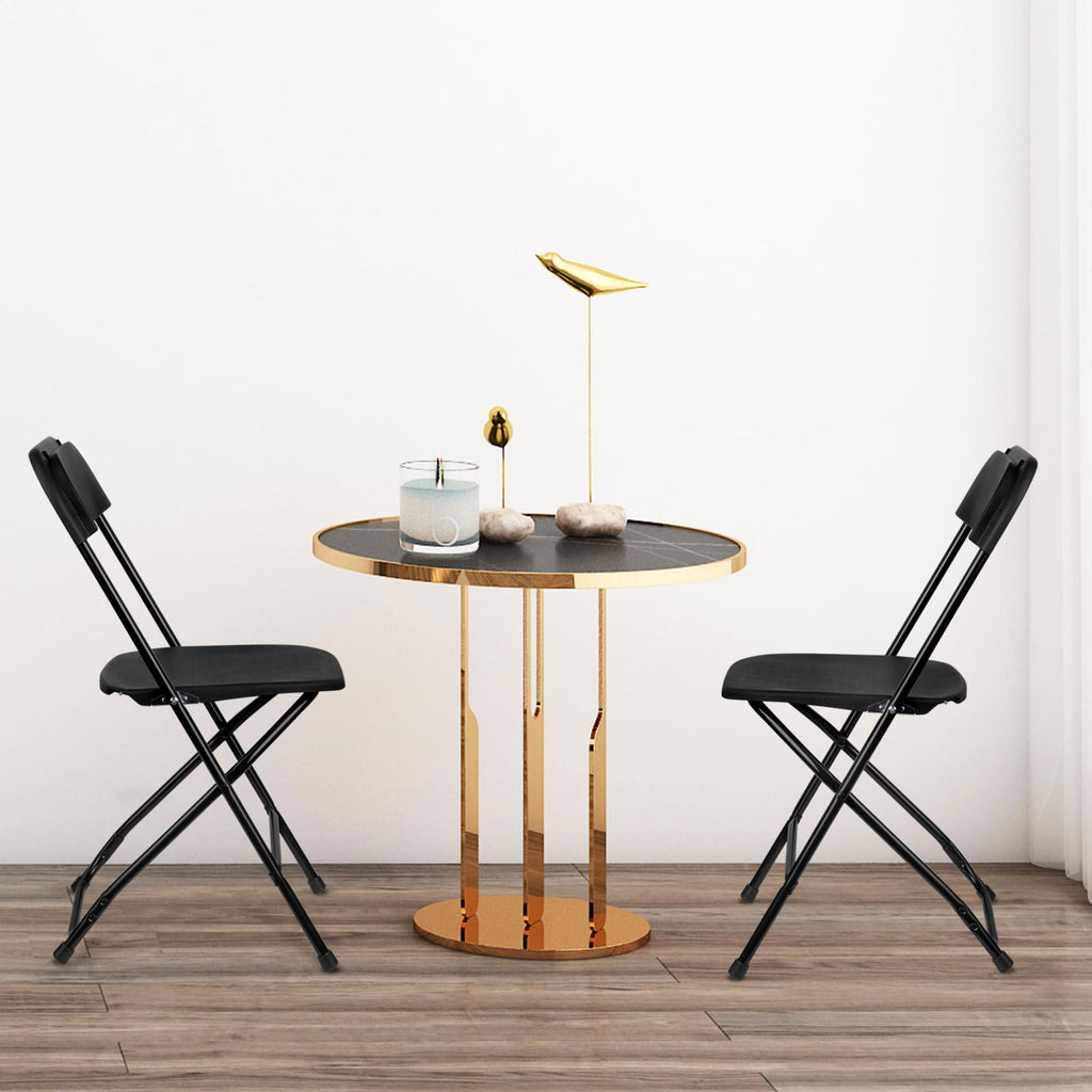 Black Plastic Folding Chairs 10 Pack P9740