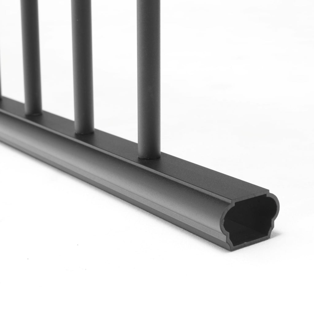 Aluminum Textured Black Line Rail Kit D34682