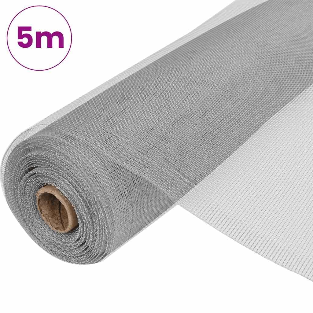 Aluminum Mesh Screen 39.4x196.9 Inches Silver C90873
