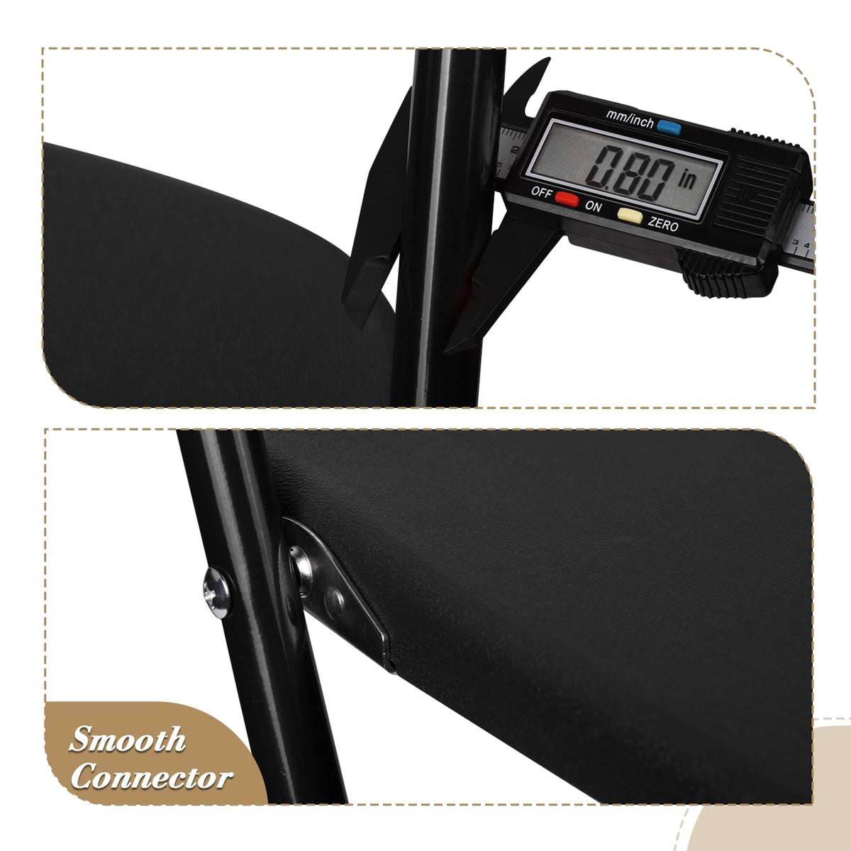Black Plastic Folding Chairs 10 Pack P9740