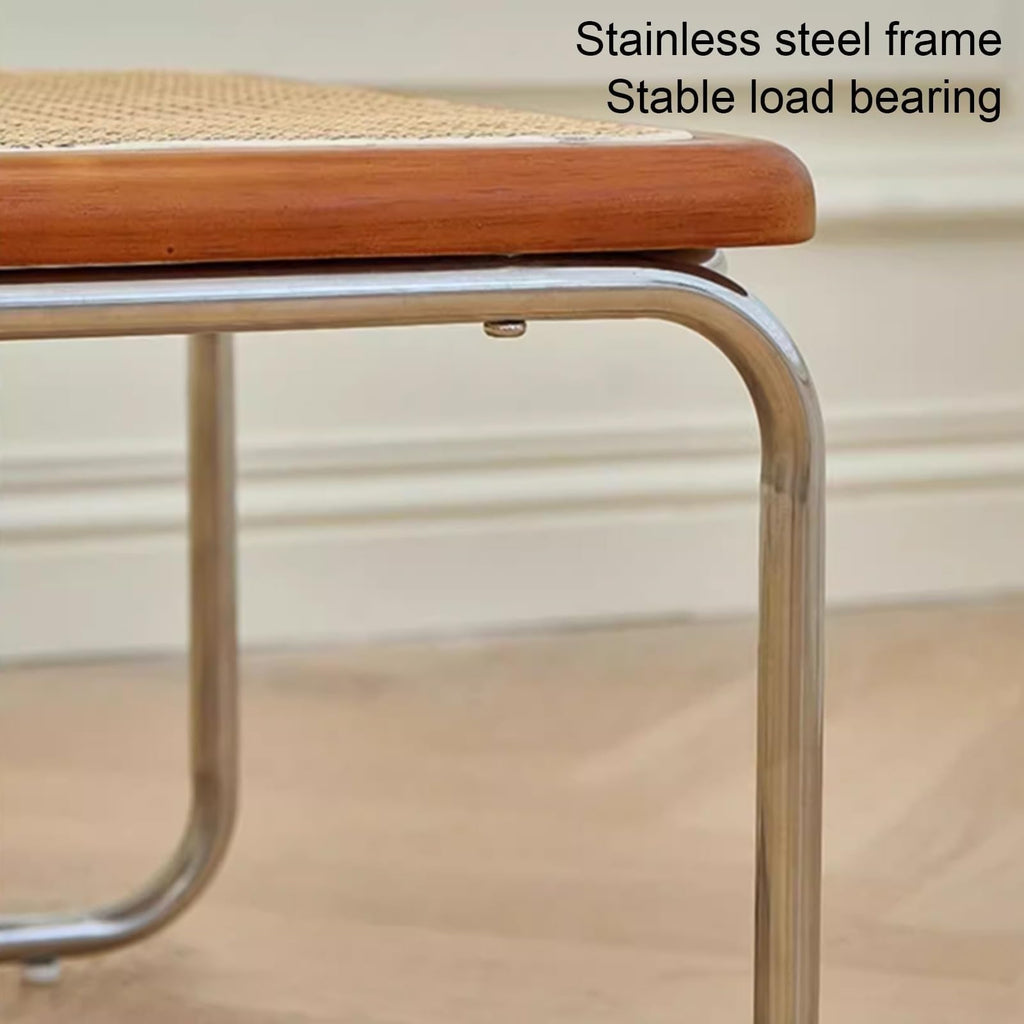 Mid Century Modern Coffee Table Set of 2 Square Metal Base K110