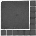 12pcs Natural Stone Coasters with Non Slip Bottom S84627