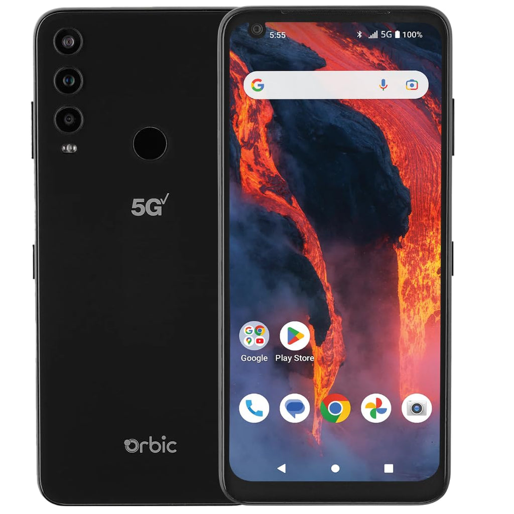 5G Smartphone 64GB 6GB 6.78" HD+ 48MP Triple Camera Black E45429