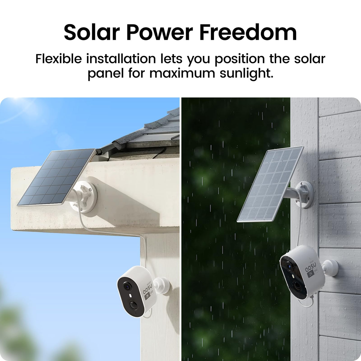2K Solar Security Cameras Wireless Outdoor System C4274