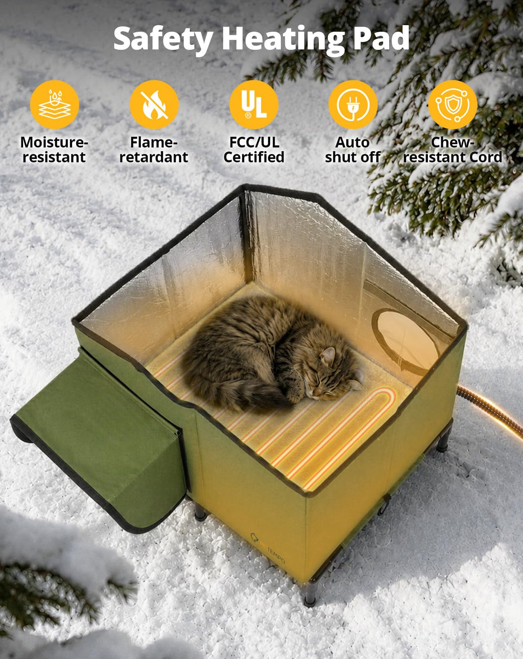Heated Cat House D9204