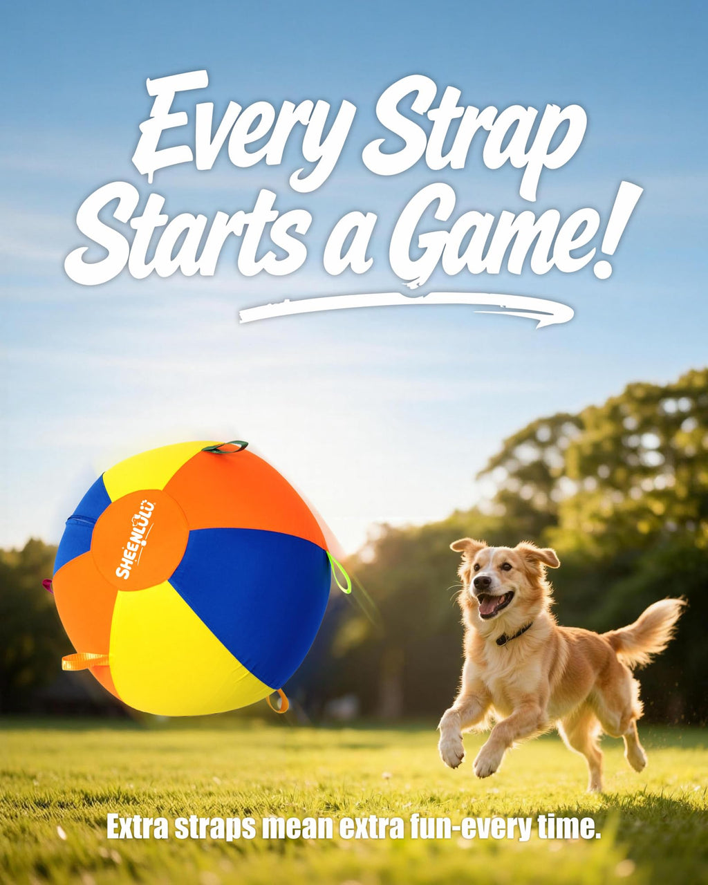22" Dog Herding Ball with Straps I522766