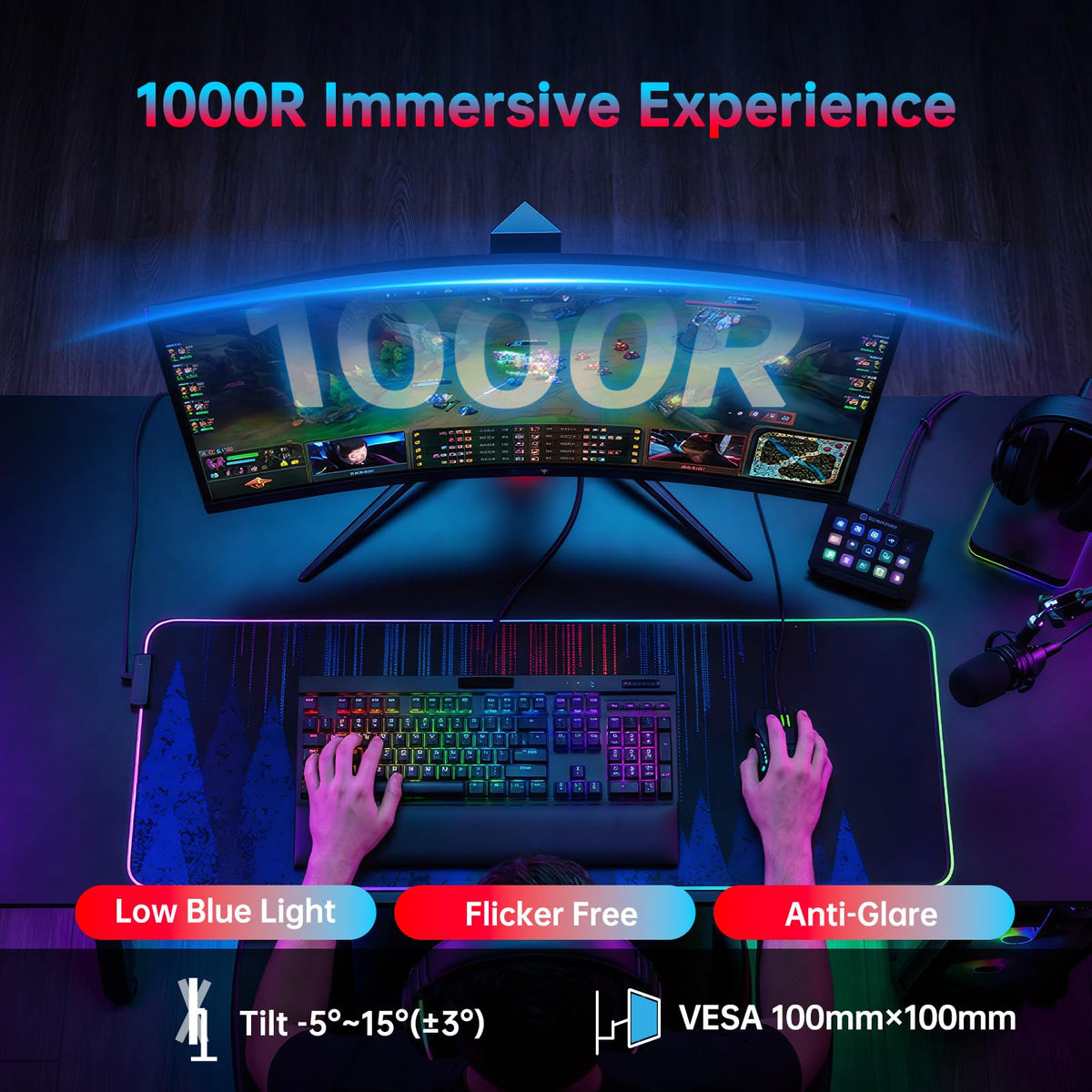 27 Inch 240Hz Curved 2K QHD Gaming Monitor J999