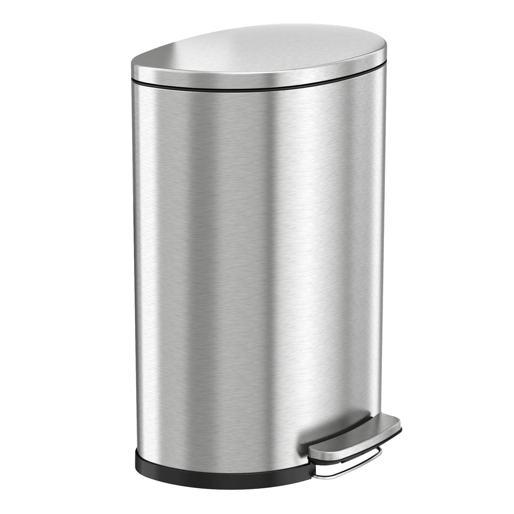 50L Stainless Steel Step Trash Can with Odor Filter and Removable Bucket C5588