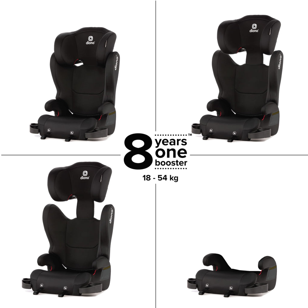 2-in-1 Belt Positioning Booster Seat, Black L845