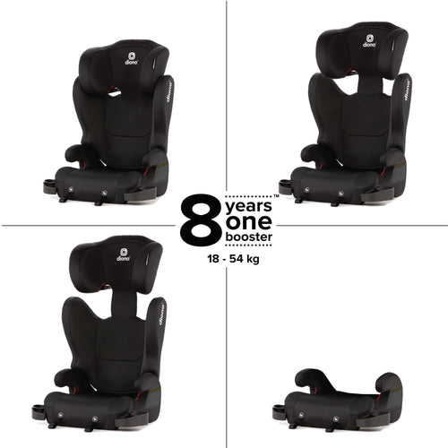 2-in-1 Belt Positioning Booster Seat, Black L845