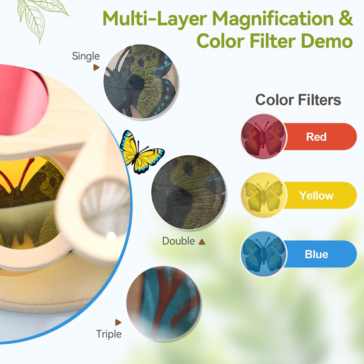 Insect Observation Kit with Tweezers, Petri Dish and 6 Insect Models K677
