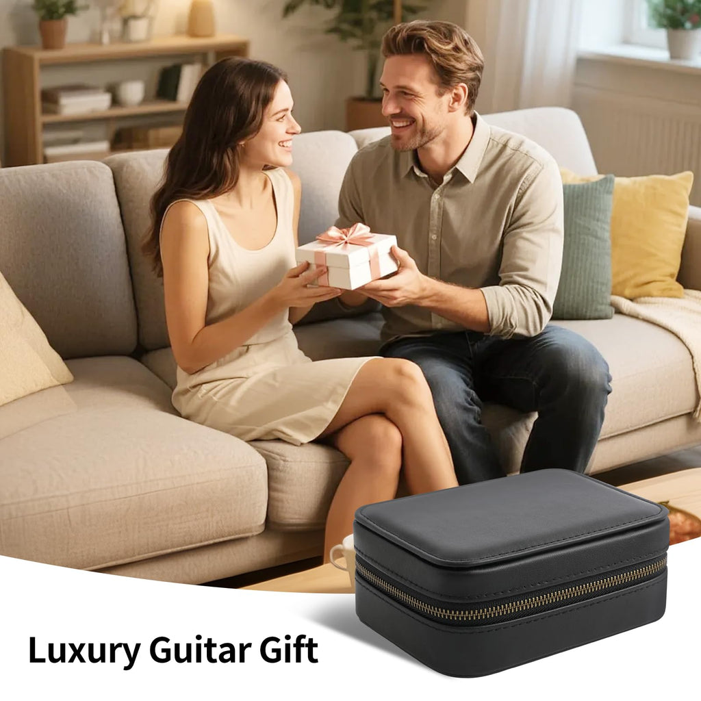 Leather Guitar Pick Case Holder Box J801001