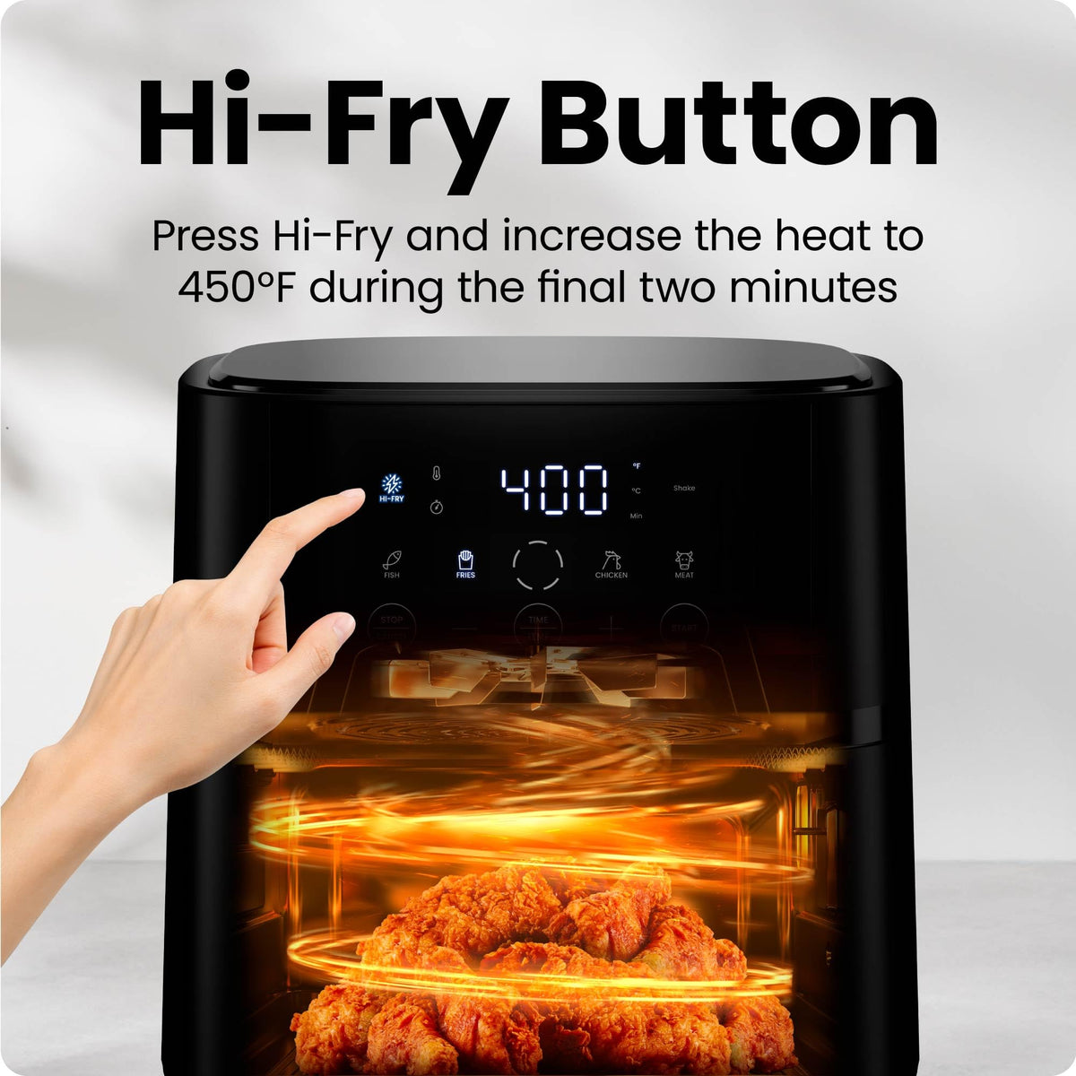 6 QT Compact Nonstick Air Fryer J580414