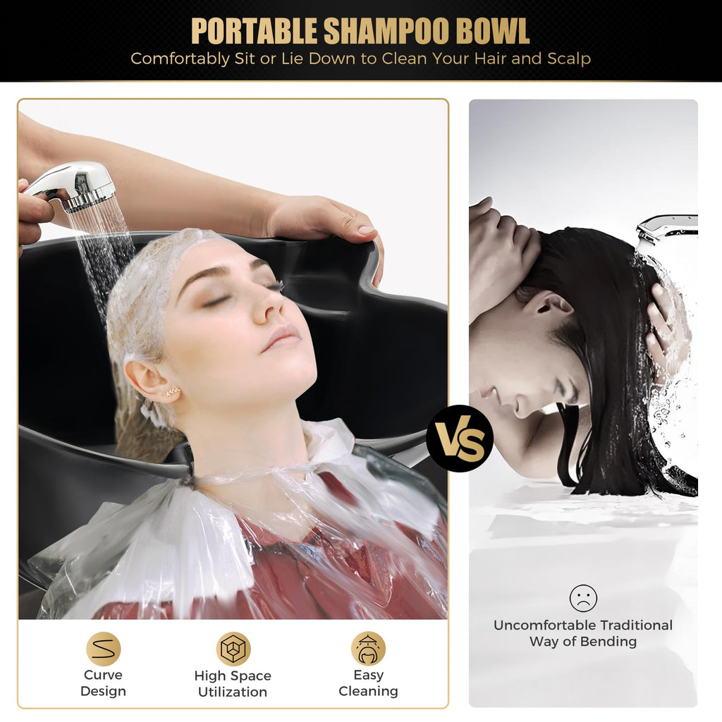Portable Height Adjustable Shampoo Bowl E999292
