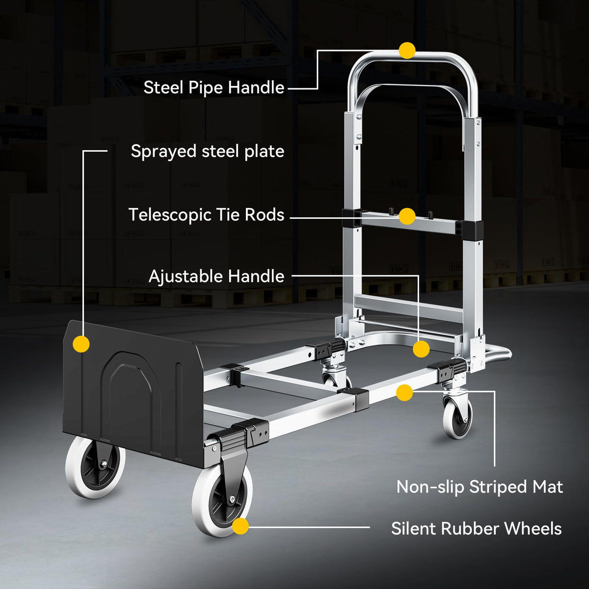 3-in-1 Convertible Dolly Cart P6276