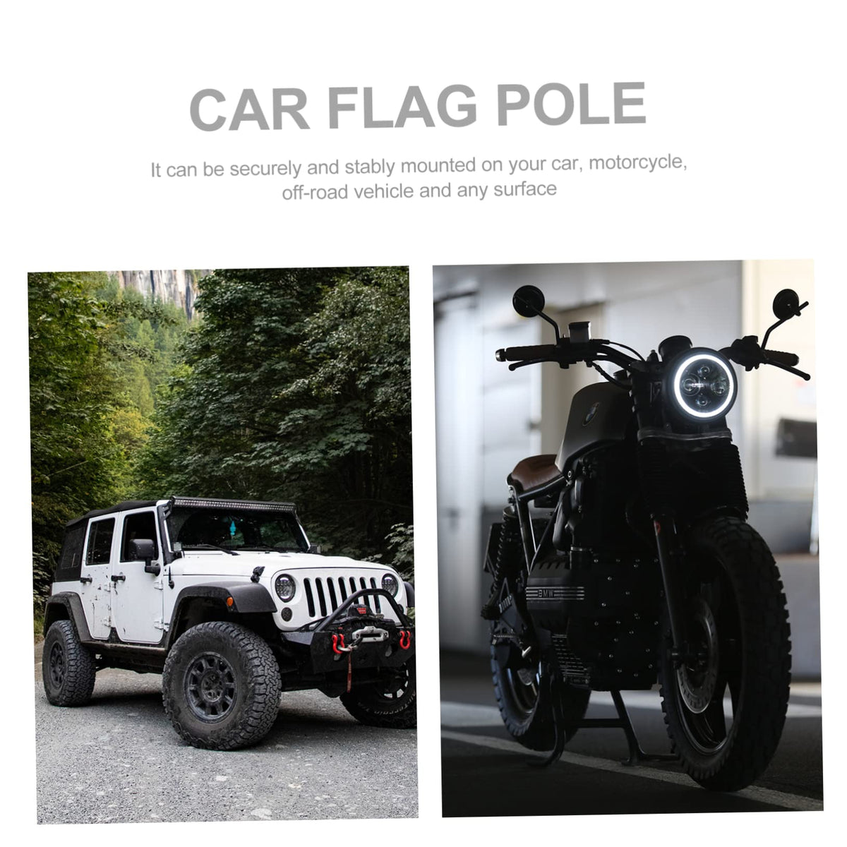 2pcs Flag Pole Base Suction Cup Mount K2524