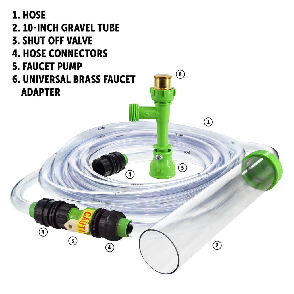 Aquarium Maintenance System, Gravel Cleaner and Water Changer, 25 Foot D53926