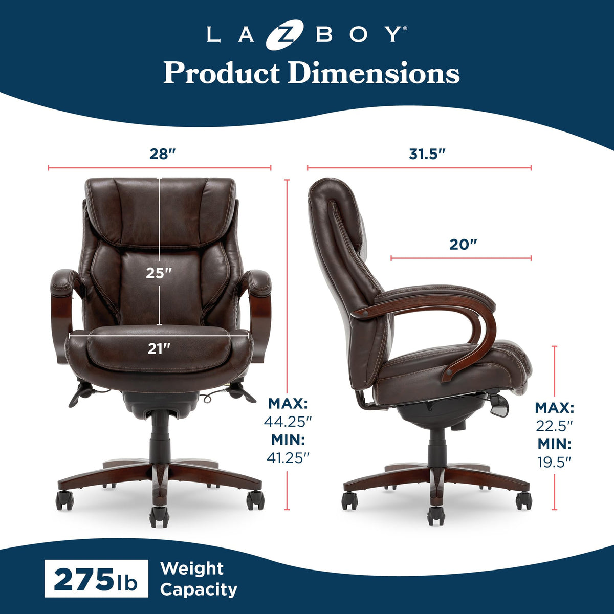 Executive Ergonomic Office Chair with Lumbar Support R4767