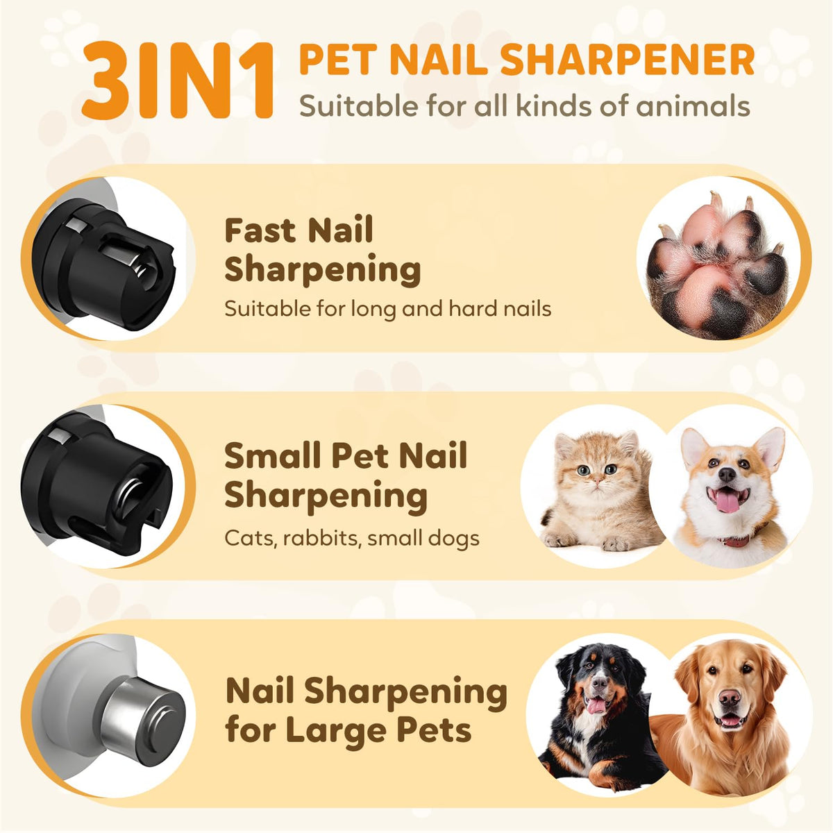 Rechargeable Portable Electric Pet Nail Grinder G76837