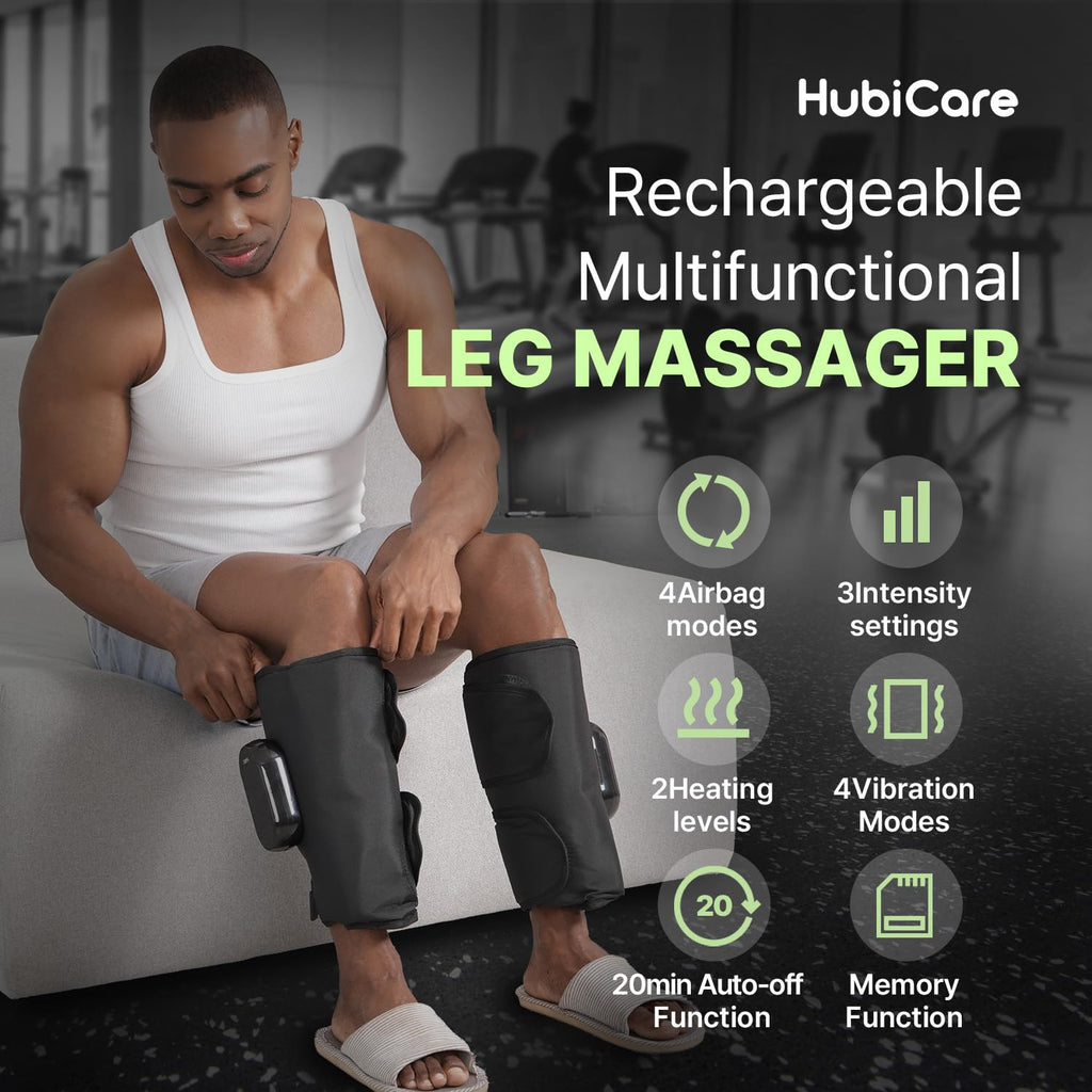 Heated Air Compression Cordless Leg Massager with Extension (Pair) H3274
