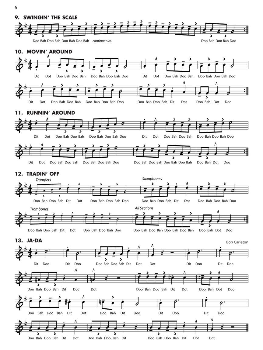 Alto Saxophone Jazz Ensemble Method Q9085