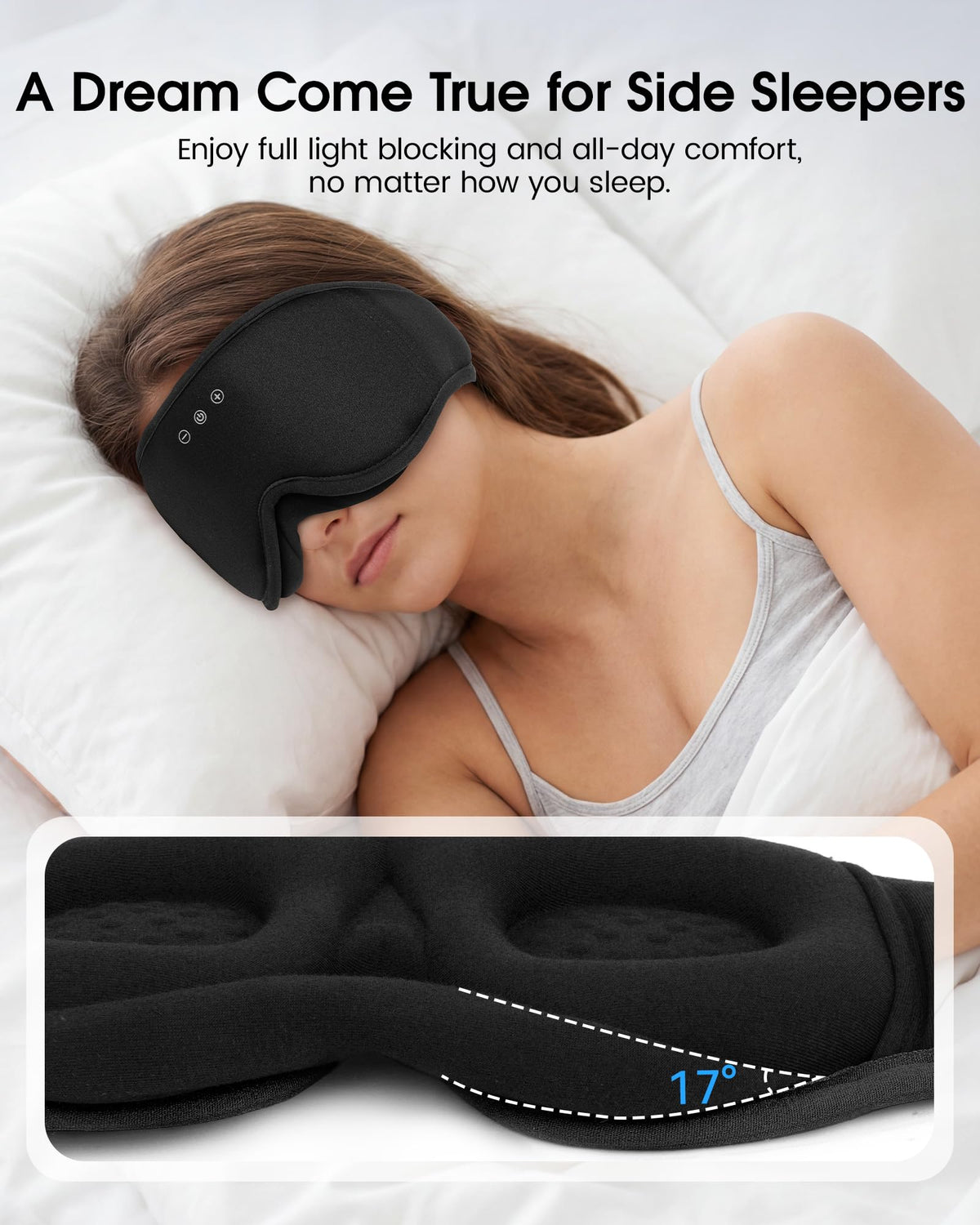 Sleep Mask Bluetooth Headphones K353025
