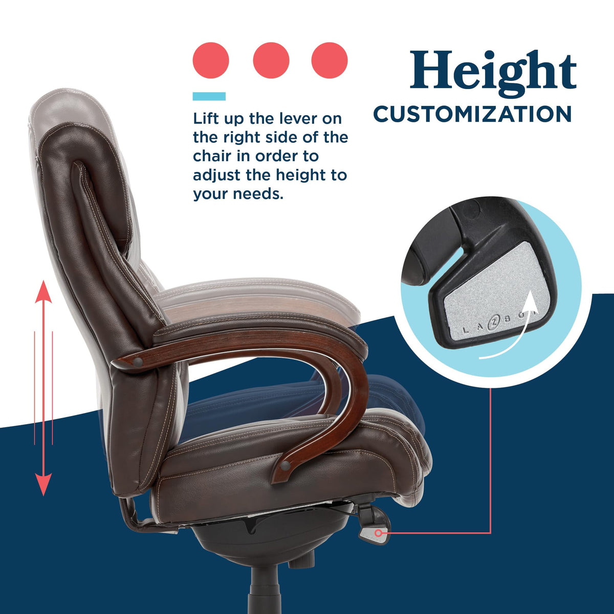 Executive Ergonomic Office Chair with Lumbar Support R4767