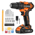 21V Cordless Drill Set with Battery Charger U1784
