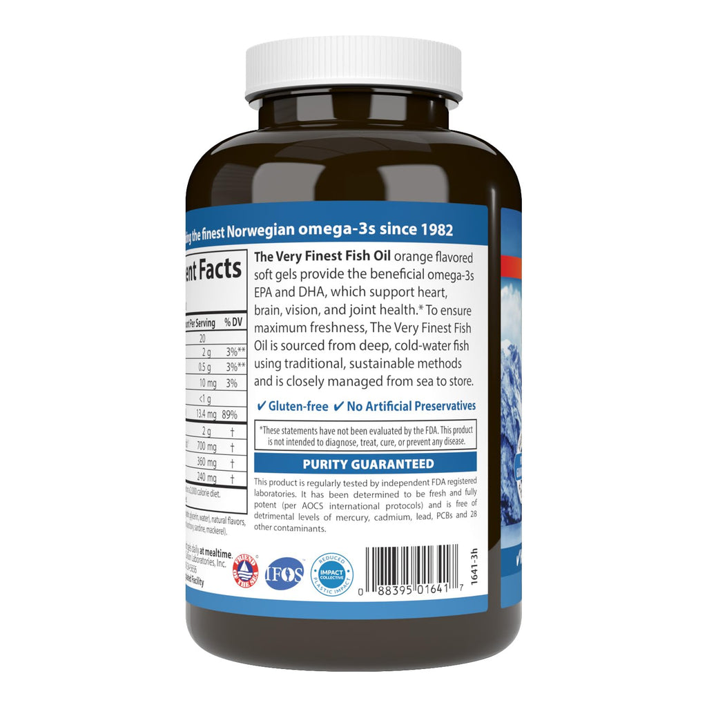 Fish Oil 700 mg Omega-3s Orange 120 Softgels A3000