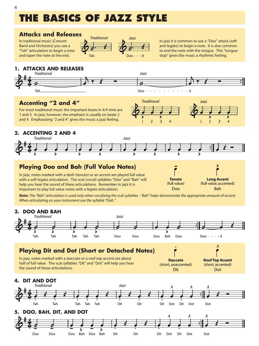 Alto Saxophone Jazz Ensemble Method Q9085