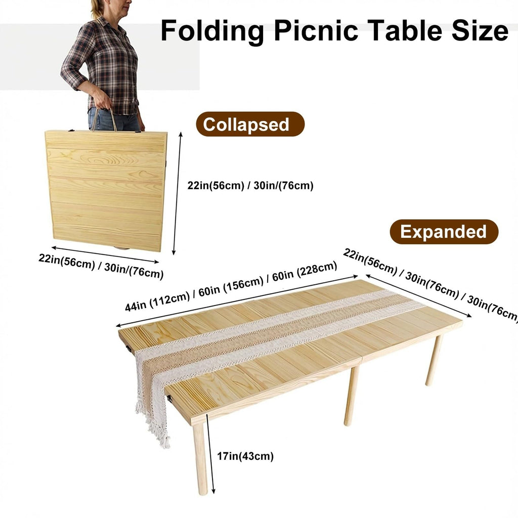 Wood Folding Picnic Table R45423