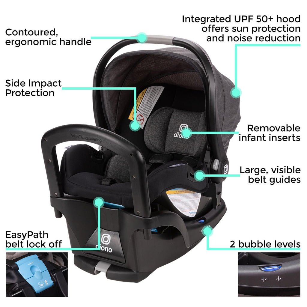 Infant Car Seat and Base, Rear-Facing 4-30lbs, Black Z7985