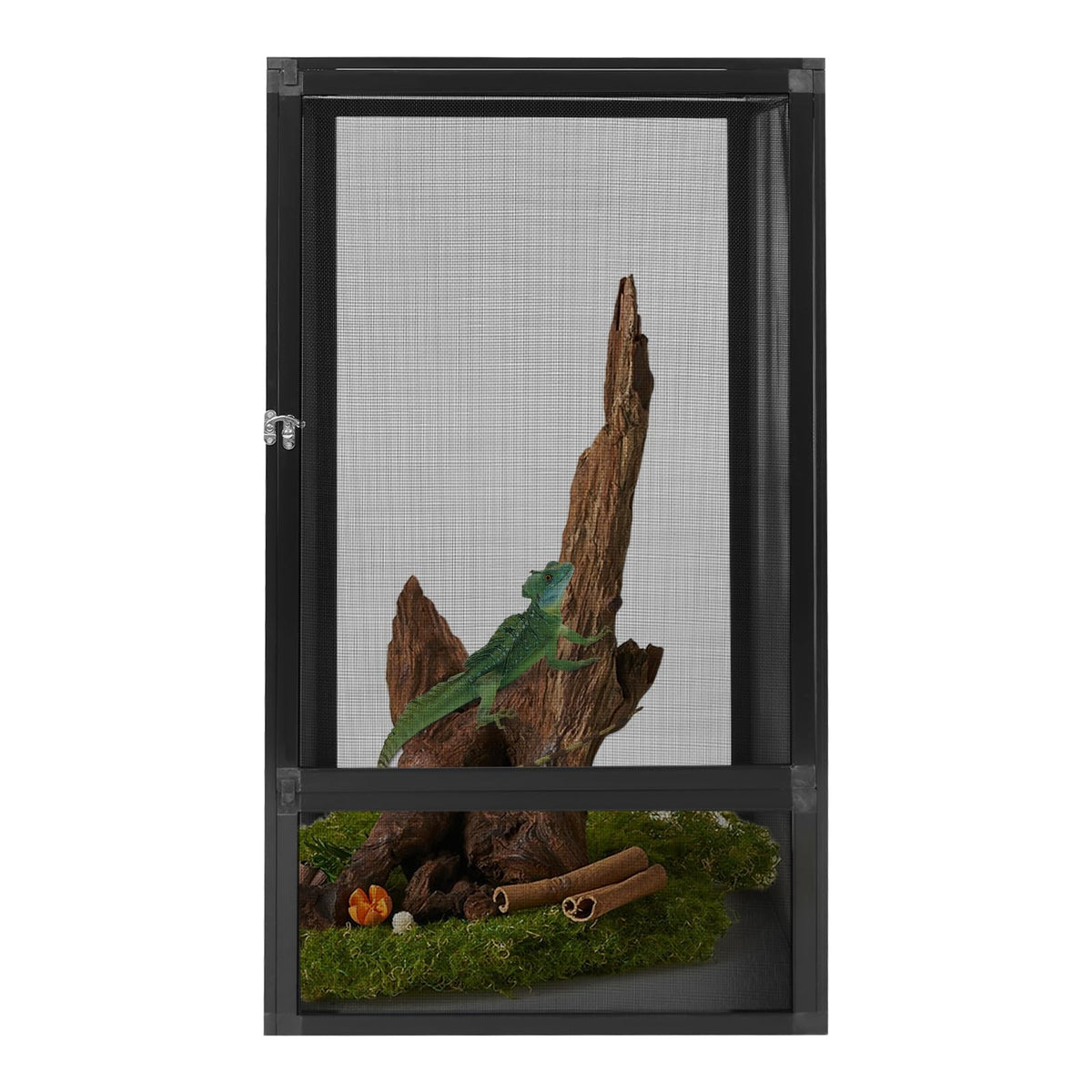 Terrarium Enclosure with Mesh Top and Locking Latch G3164