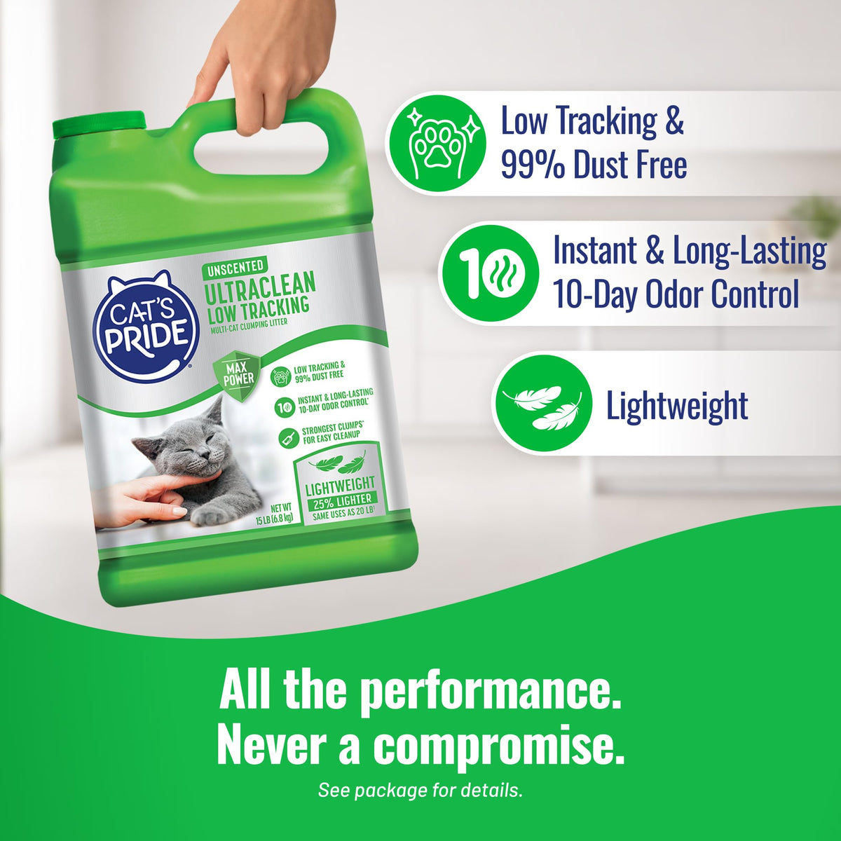 Unscented Clumping Litter 15lb I3562