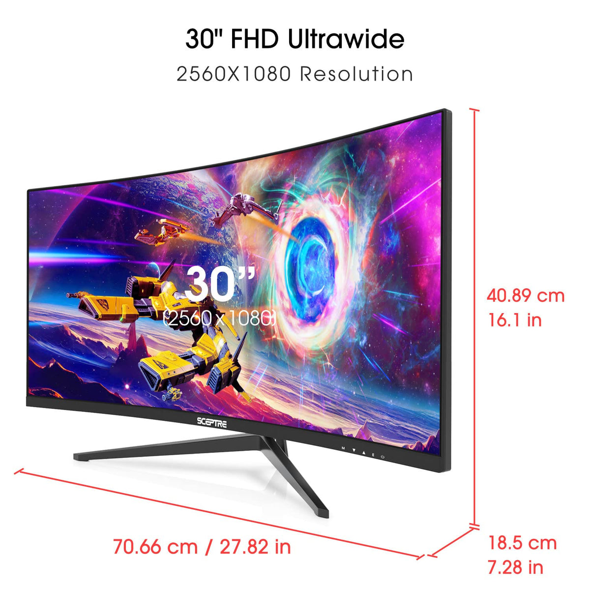 30-inch Curved Ultra Wide Gaming Monitor 200Hz A159751